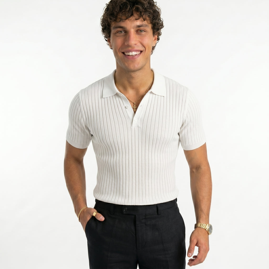 Polo Tokio Rayado – Estilo Minimalista de Verano