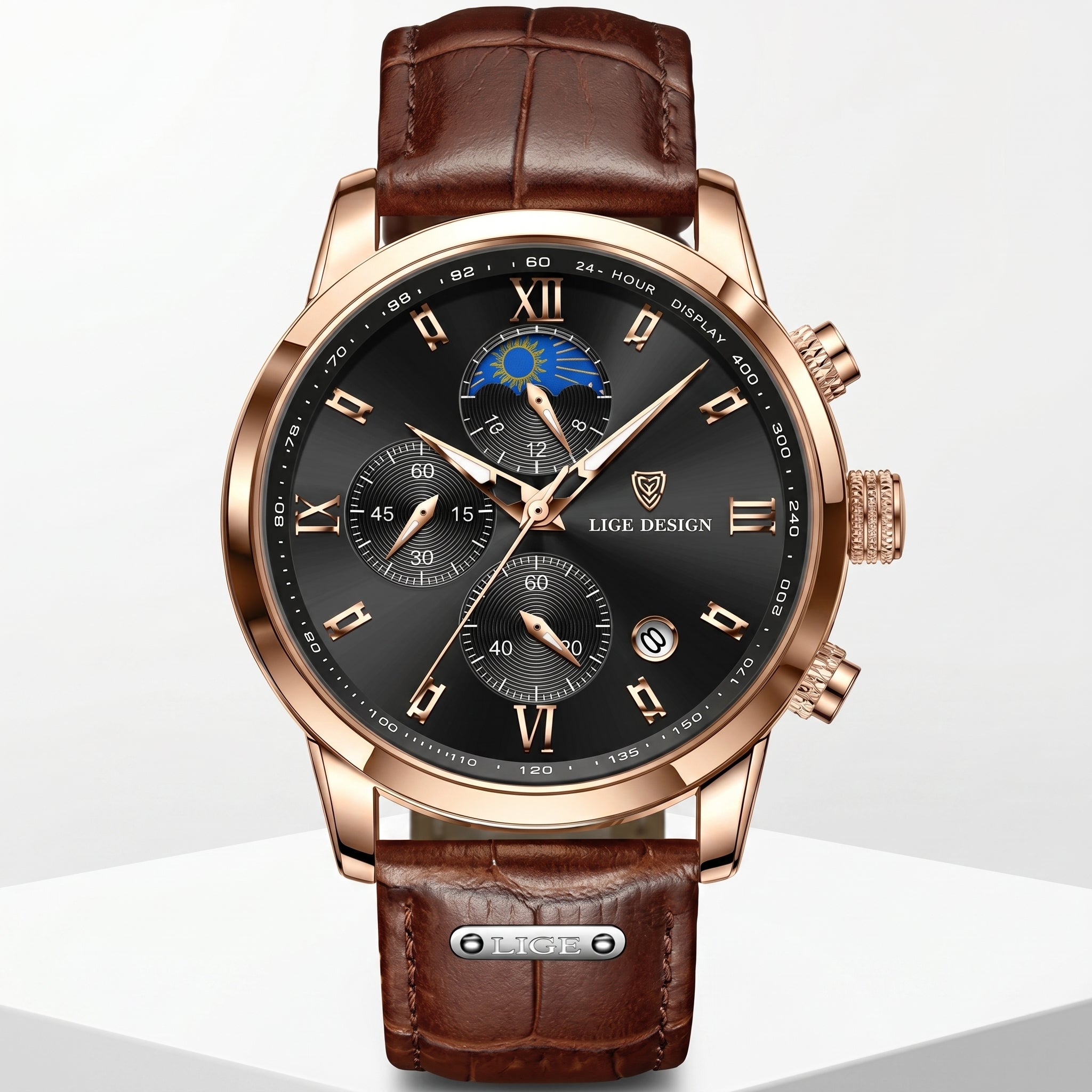 Reloj Quartz Elite – Multifunción y Estilo Premium