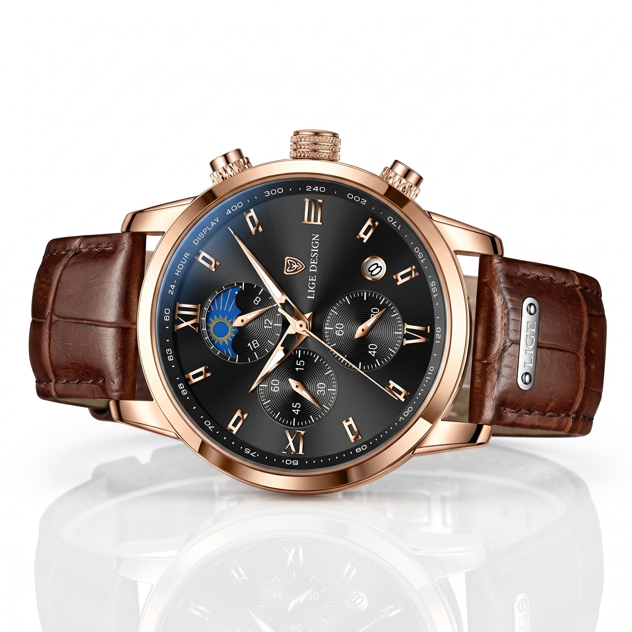 Reloj Quartz Elite – Multifunción y Estilo Premium