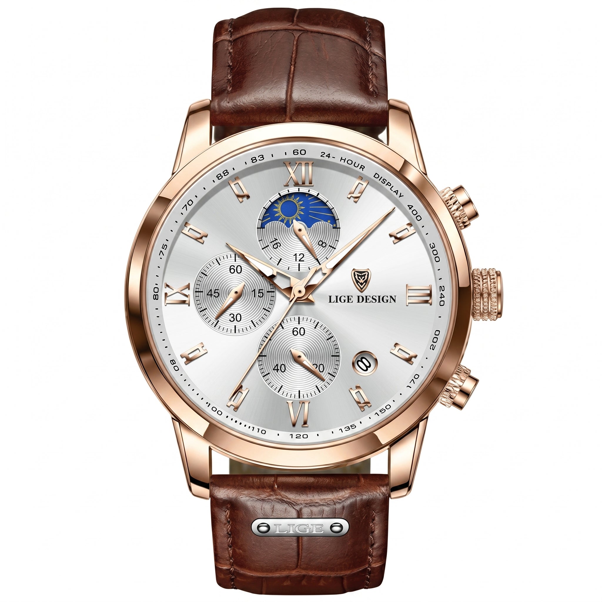 Reloj Quartz Elite – Multifunción y Estilo Premium