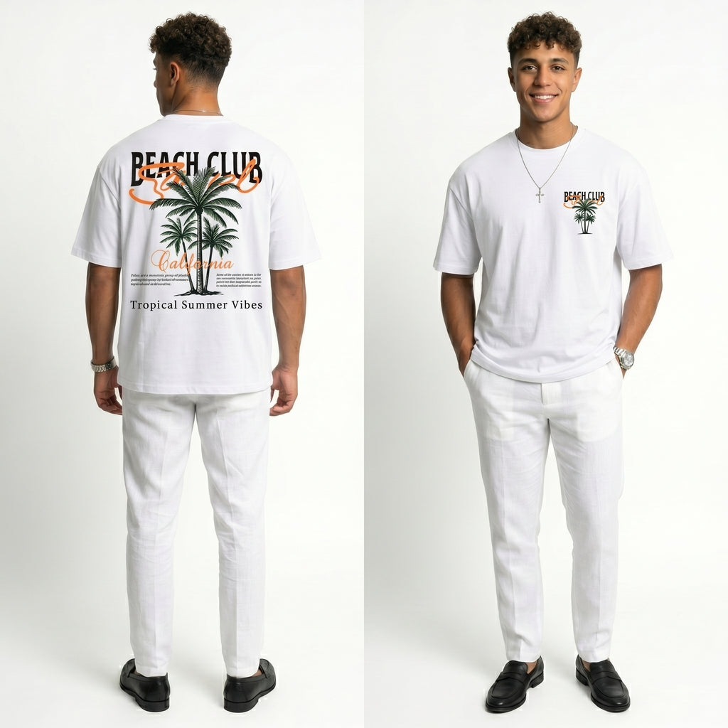Camiseta Malibu Vintage – Estampado Premium