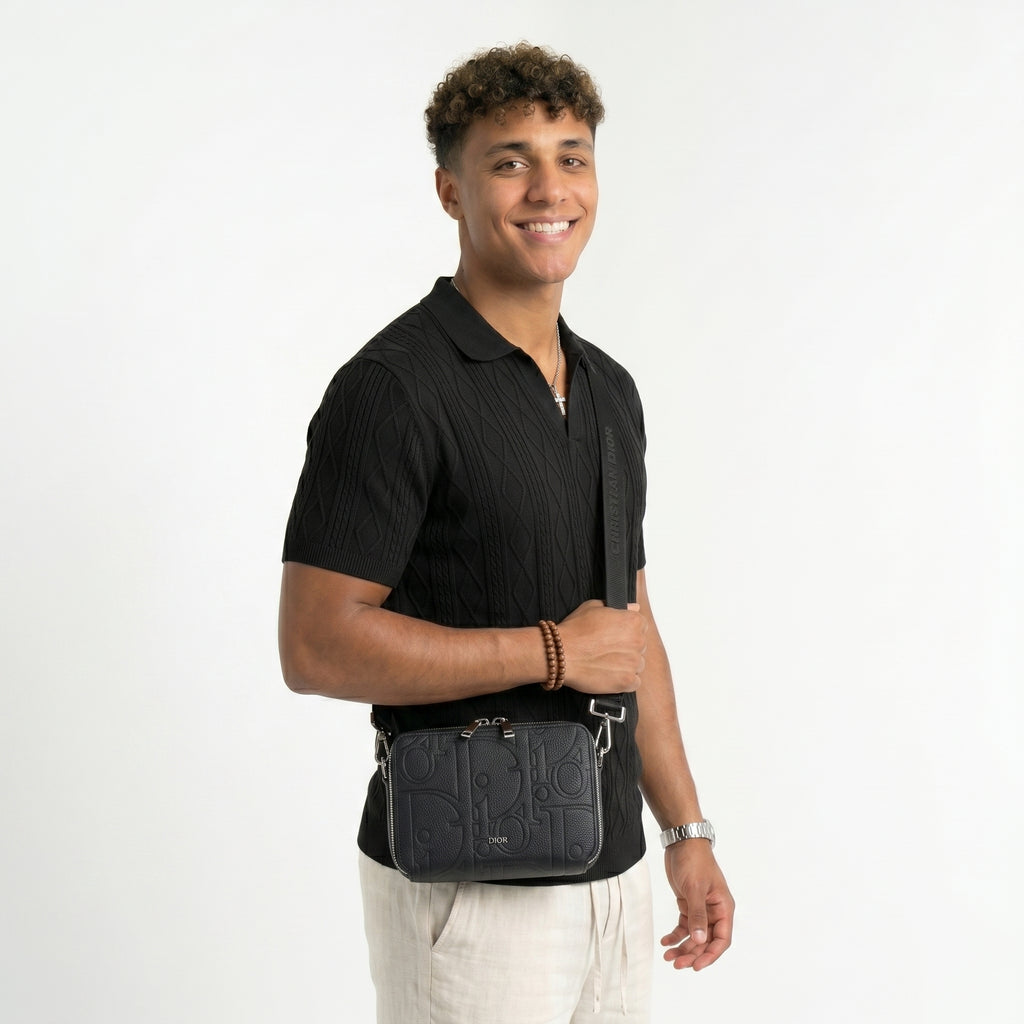 Polo Retro Riviera – Textura Premium y Estilo Transpirable
