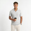 Riviera Retro Polo – Premium Texture and Breathable Style
