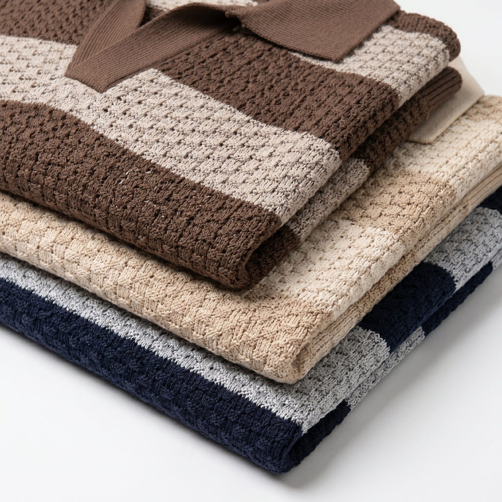 Polo Saint-Tropez Rayado – Punto Premium Atemporal