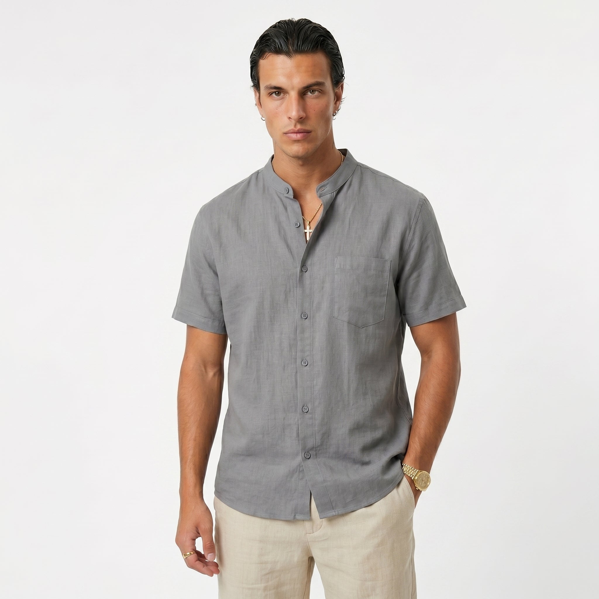 Camisa Signature Resort en Algodón Premium