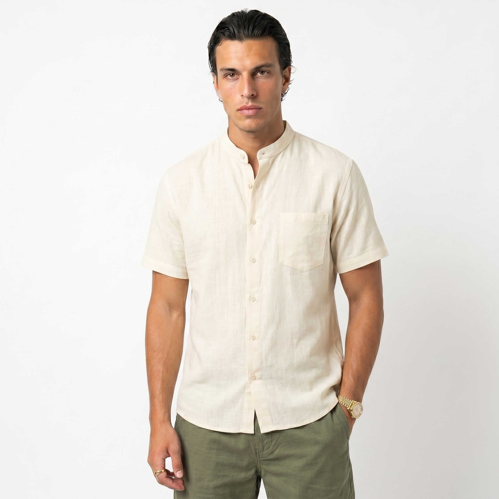 Camisa Signature Resort en Algodón Premium