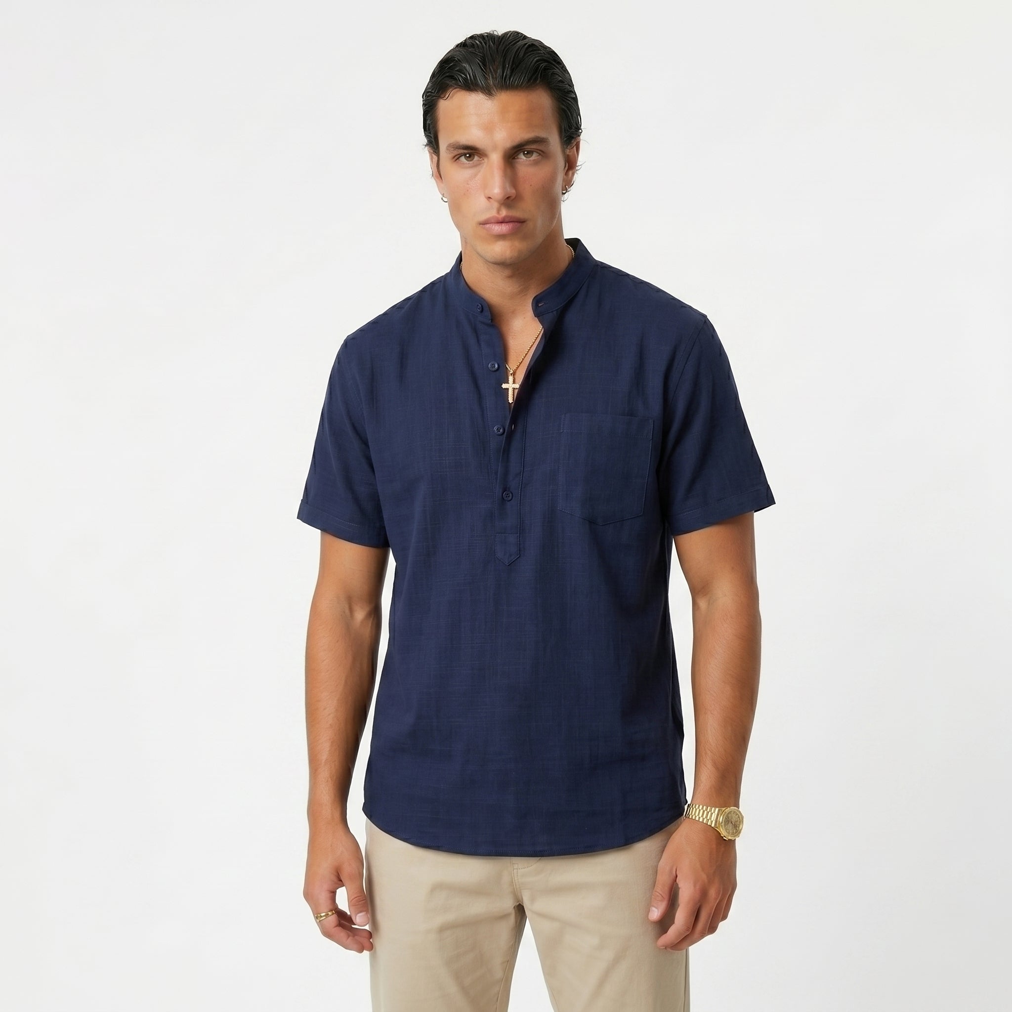 Camisa Signature Resort en Algodón Premium