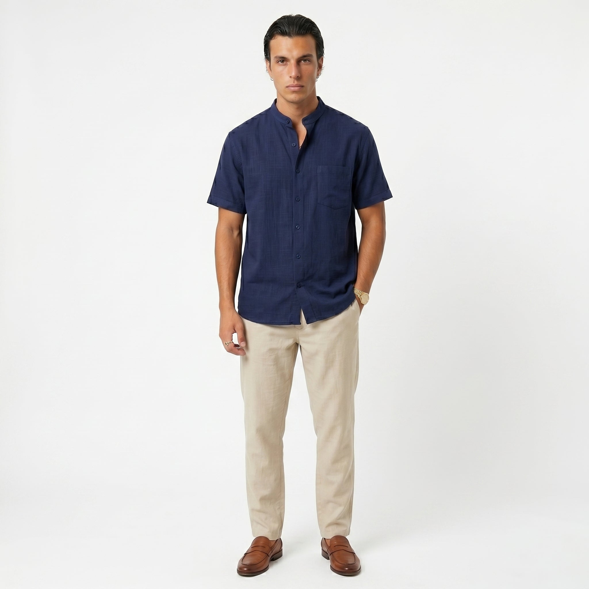 Camisa Signature Resort en Algodón Premium