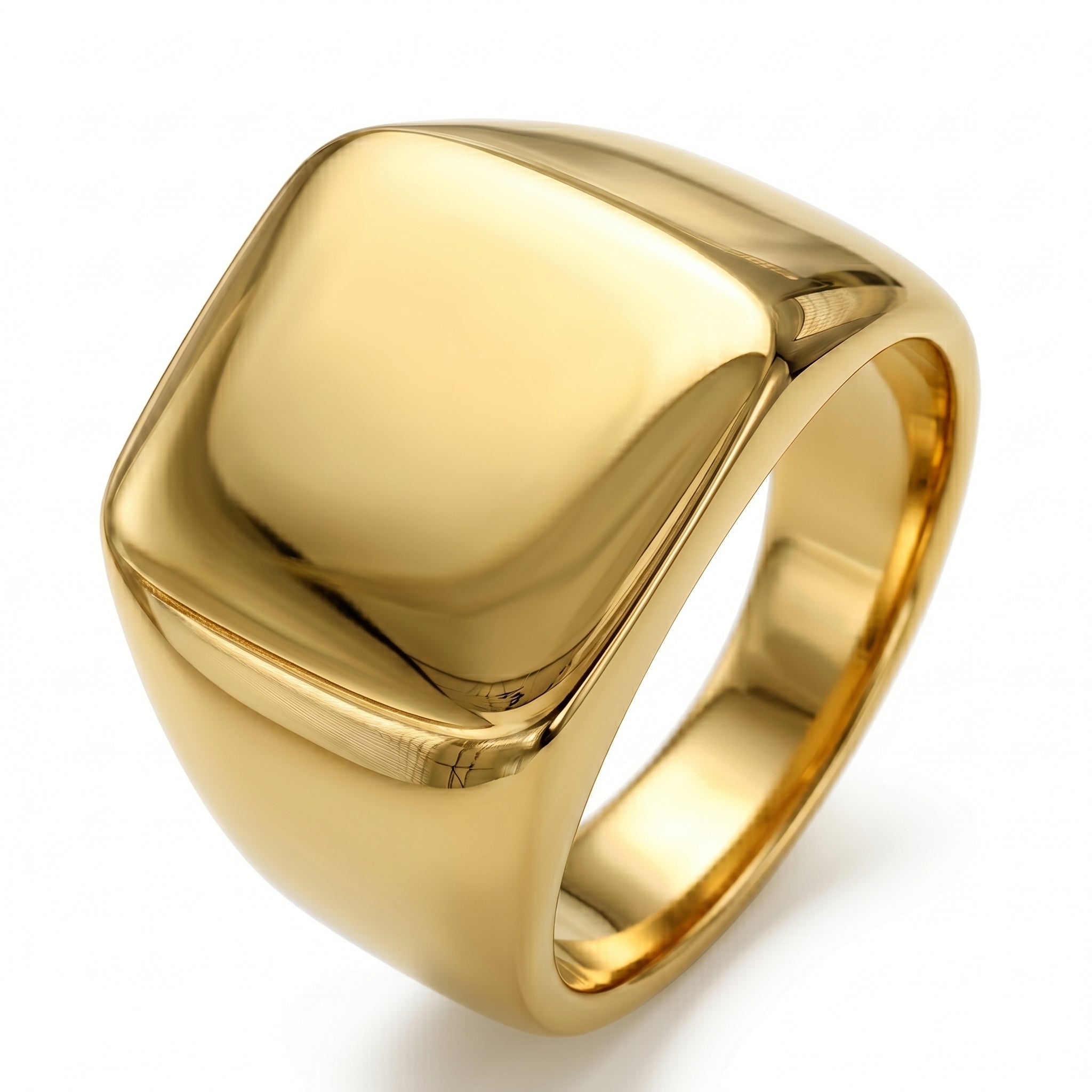 Anillo Sello Heritage: Minimalismo Atemporal.