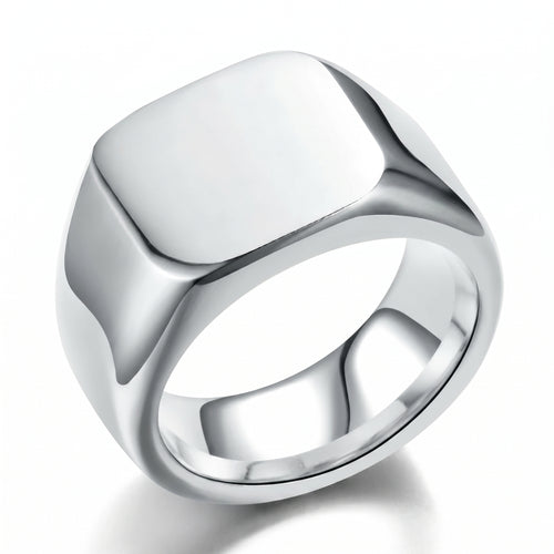 Anillo Sello Heritage: Minimalismo Atemporal.
