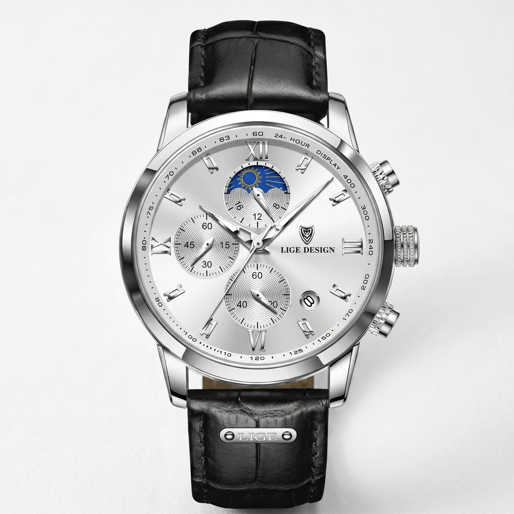 Reloj Quartz Elite – Multifunción y Estilo Premium