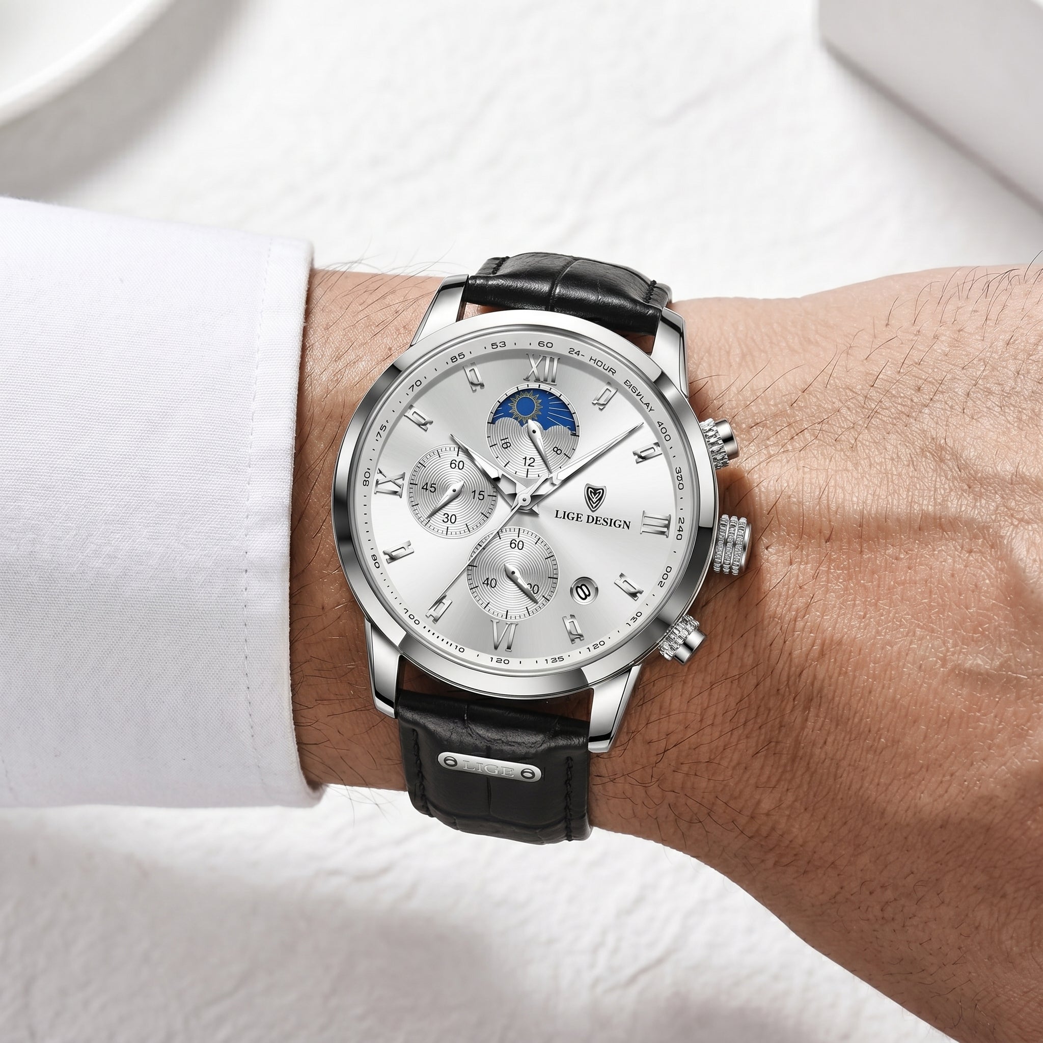 Reloj Quartz Elite – Multifunción y Estilo Premium