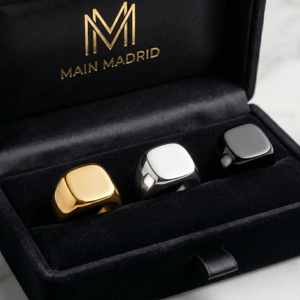 Anillo Sello Heritage: Minimalismo Atemporal.