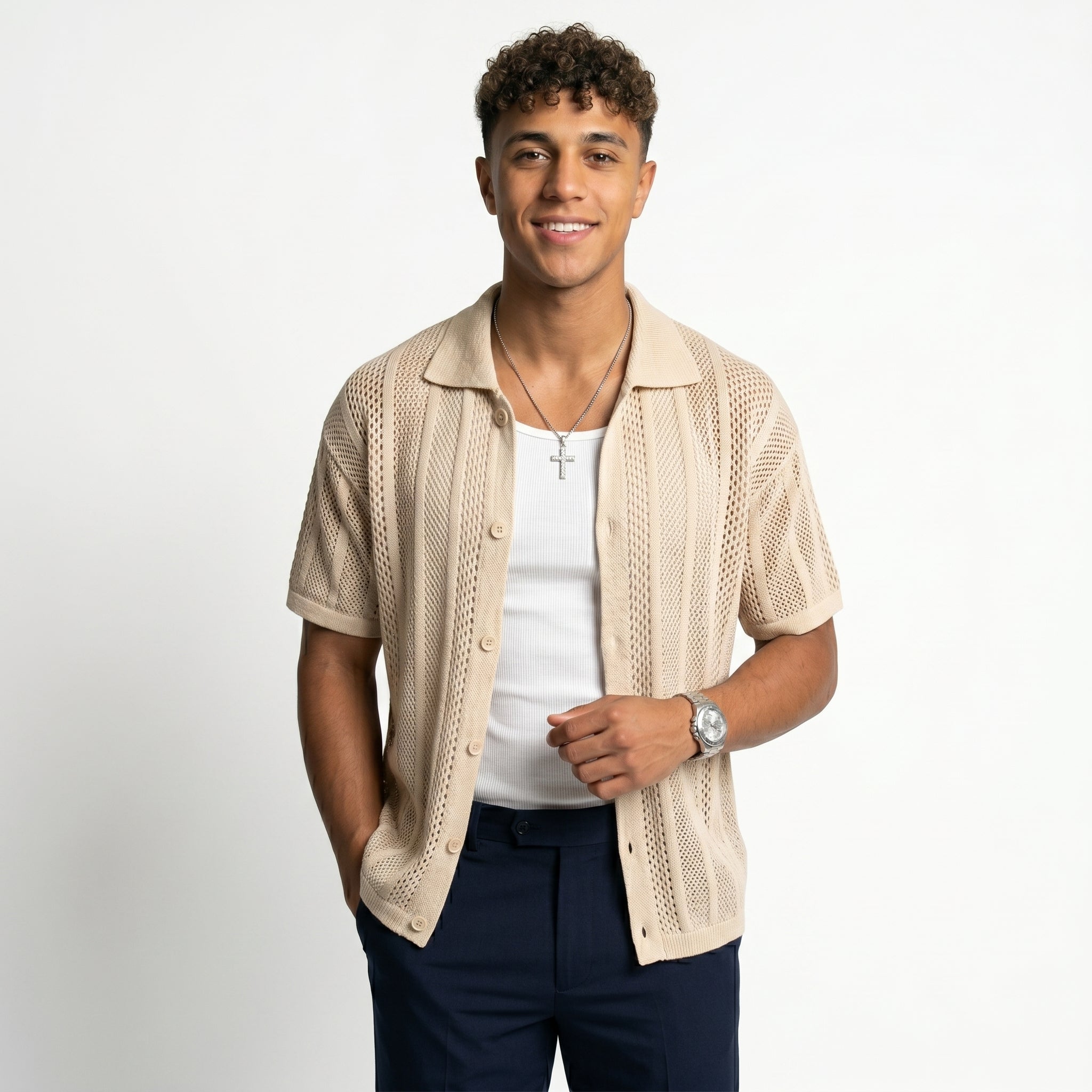 Cardigan Riviera de Punto – Transpirable y Estilo Premium
