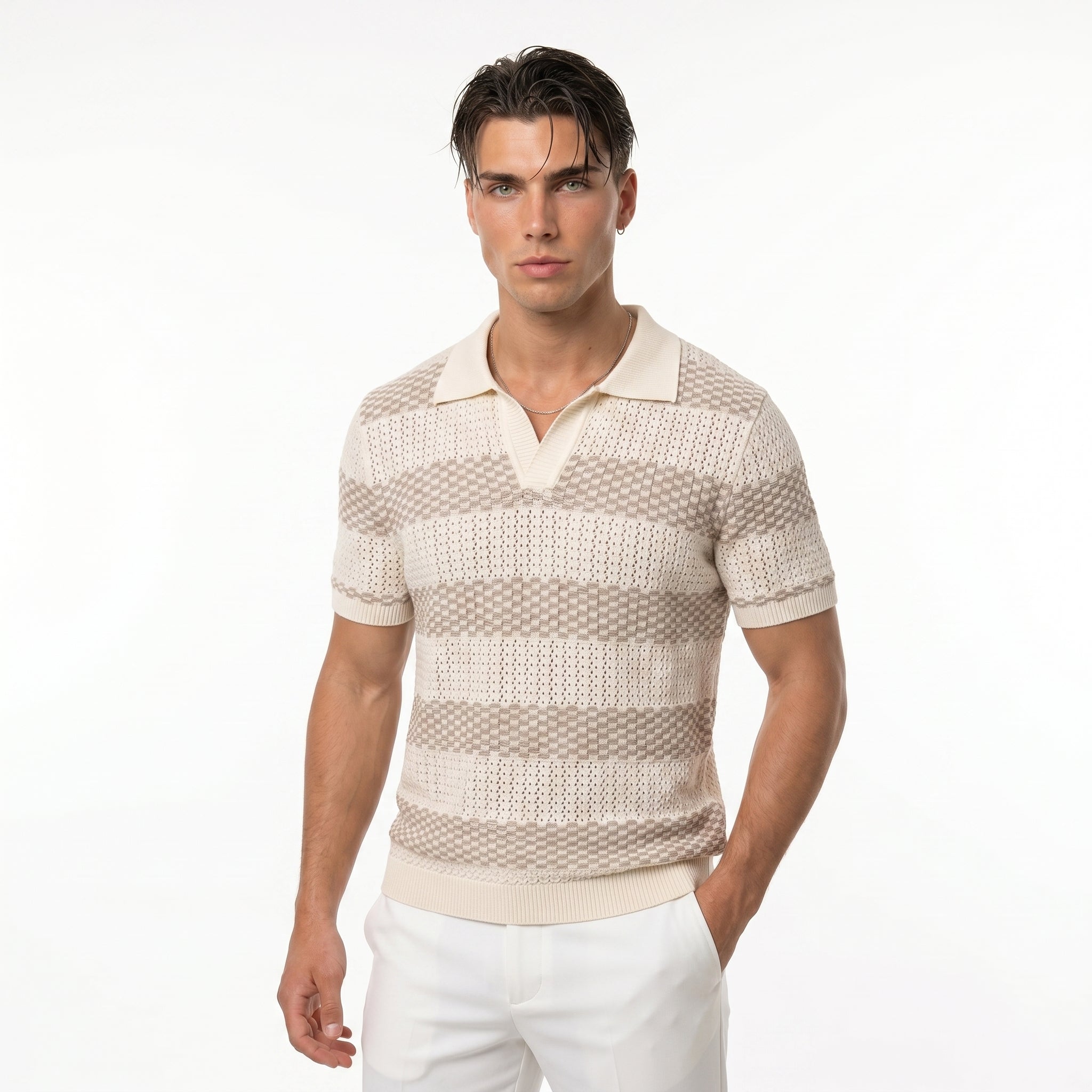 Polo Saint-Tropez Rayado – Punto Premium Atemporal