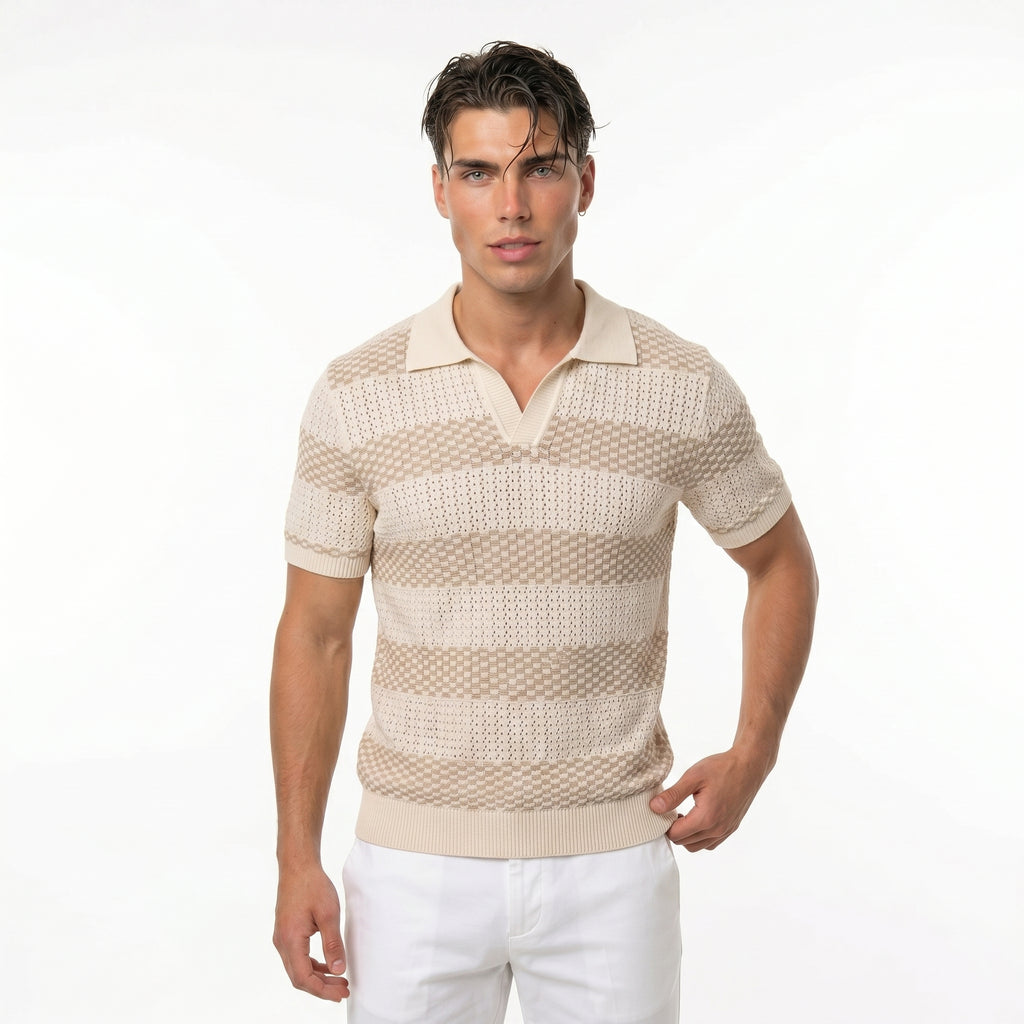 Polo Saint-Tropez Rayado – Punto Premium Atemporal