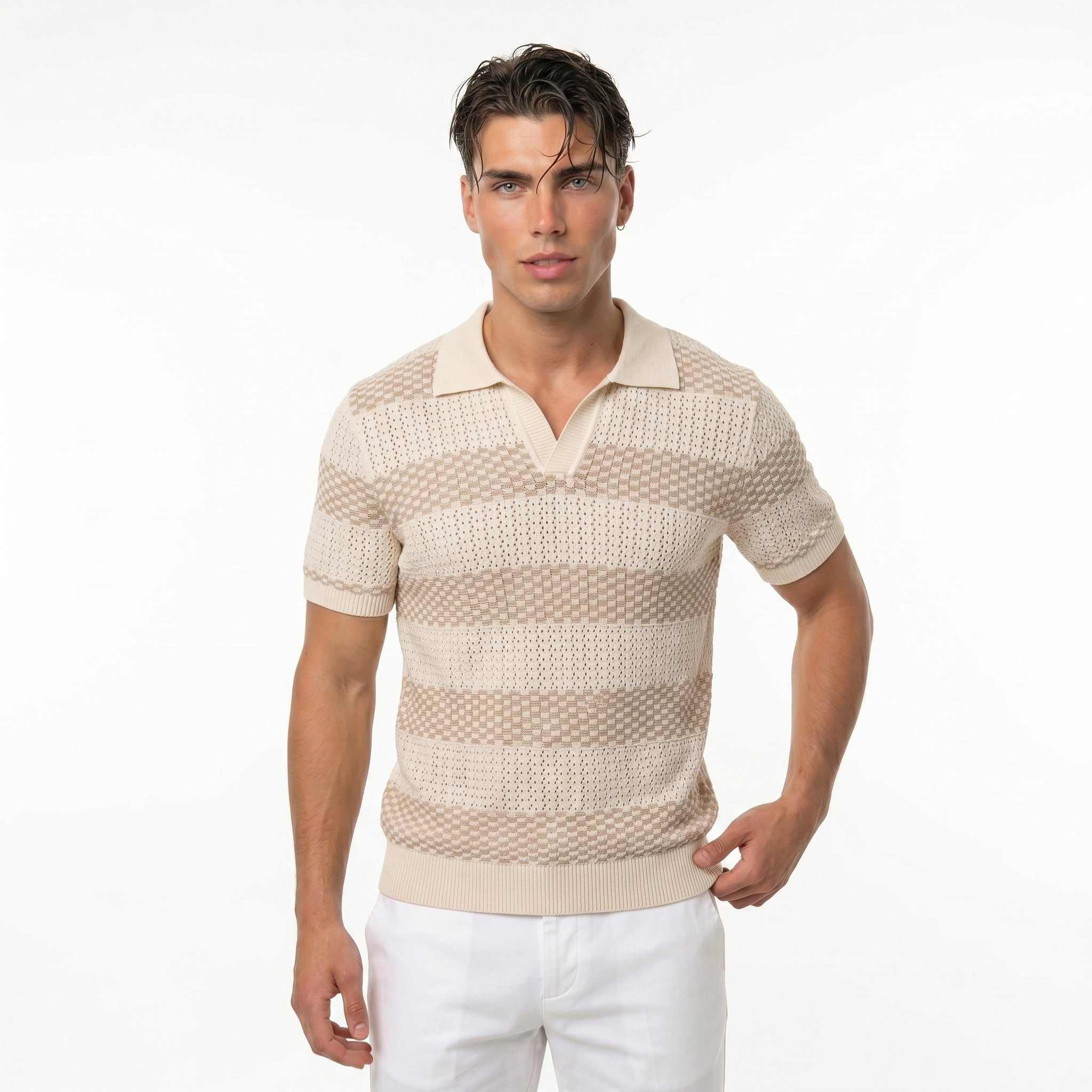 Polo Saint-Tropez Rayado – Punto Premium Atemporal