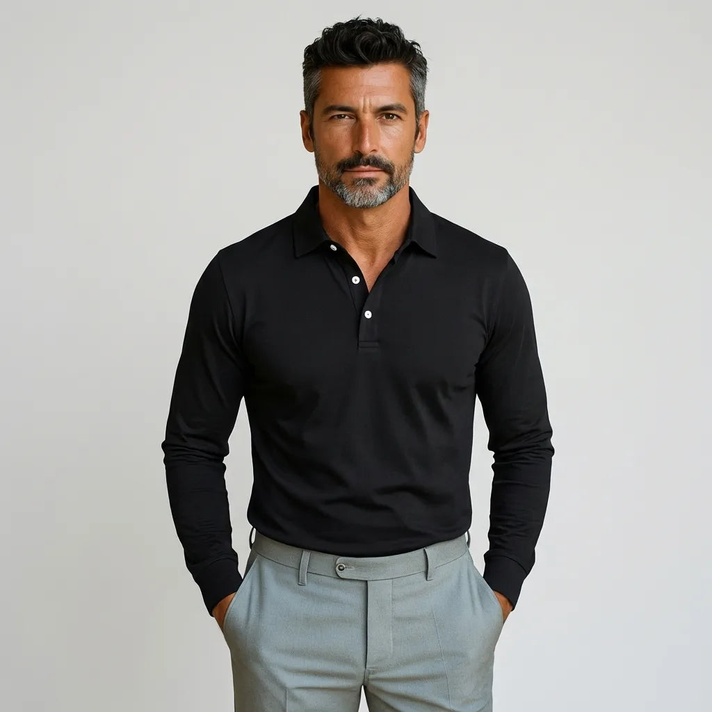 Guillermo™ | Polo Casual de Manga Larga