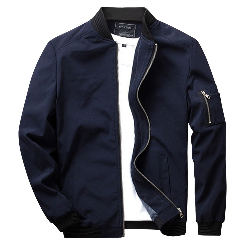 Lightweight Mid-Season Bomber Jacket