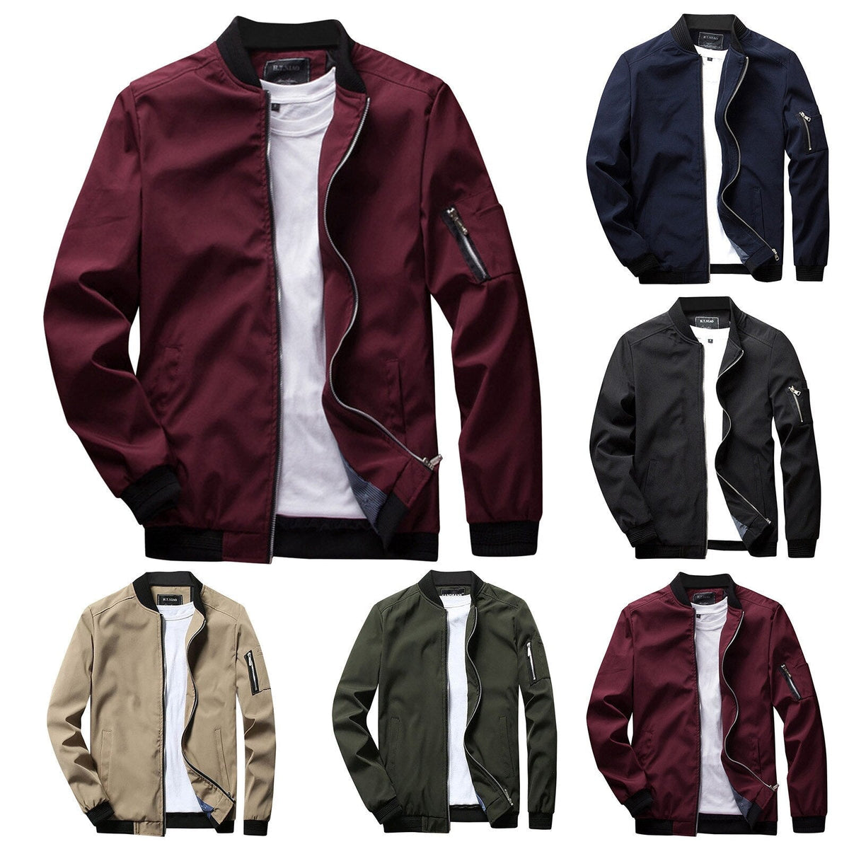 Lightweight Mid-Season Bomber Jacket