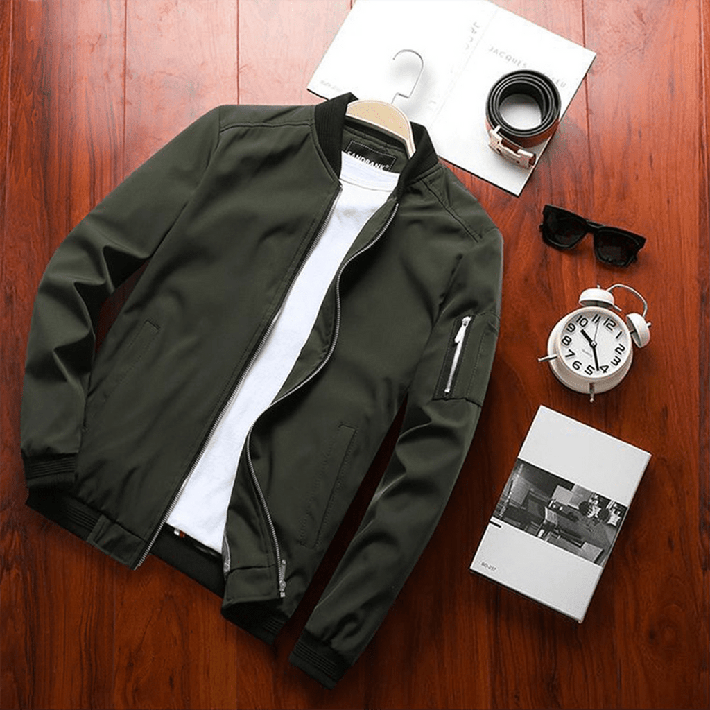 Lightweight Mid-Season Bomber Jacket