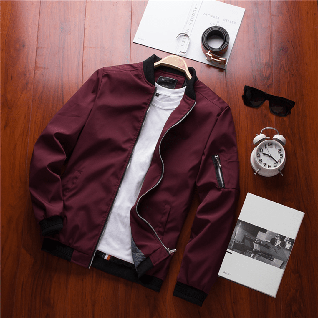 Lightweight Mid-Season Bomber Jacket