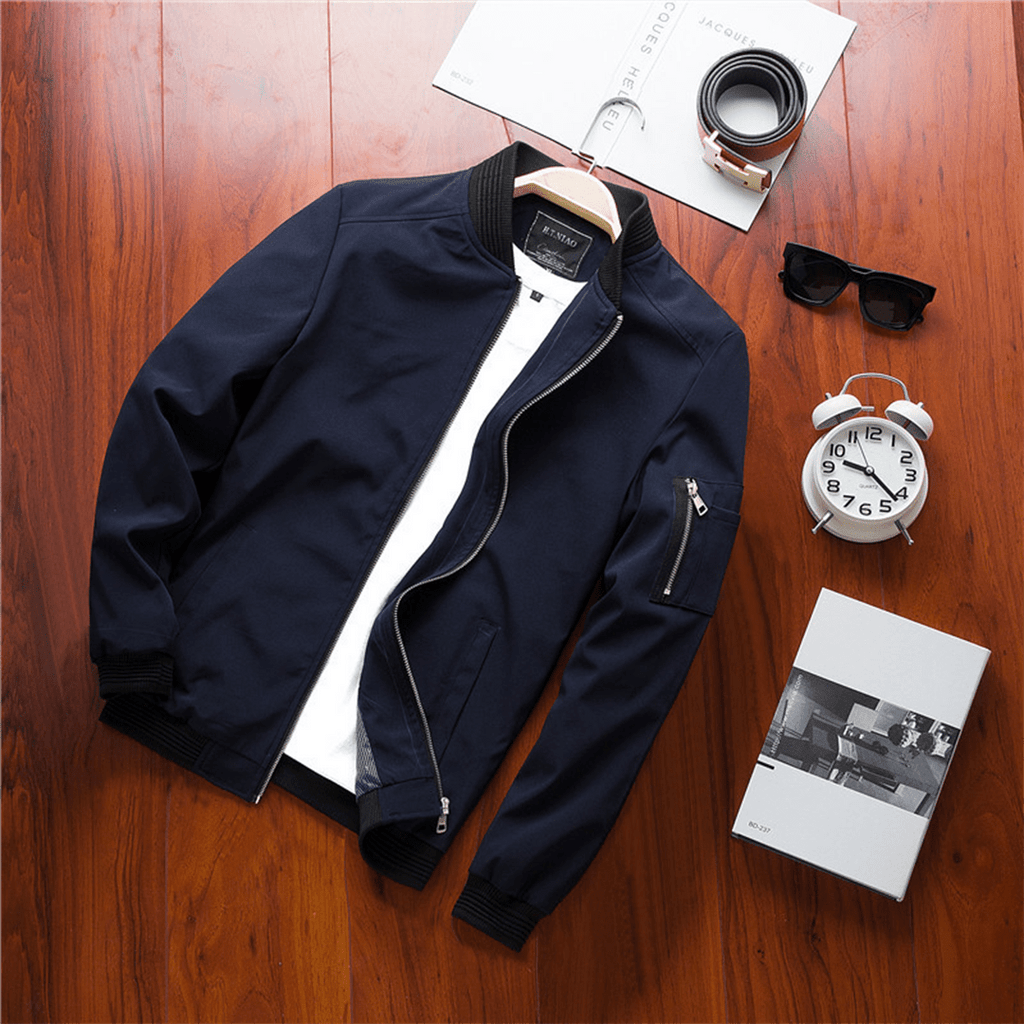 Lightweight Mid-Season Bomber Jacket