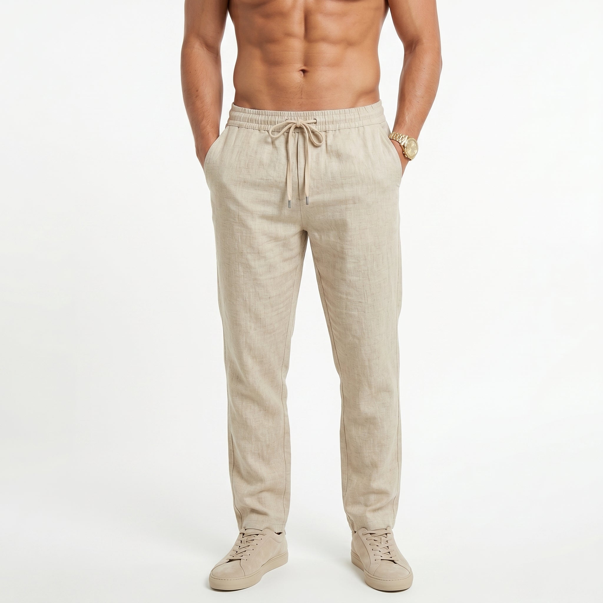 Pantalones de Lino transpirables