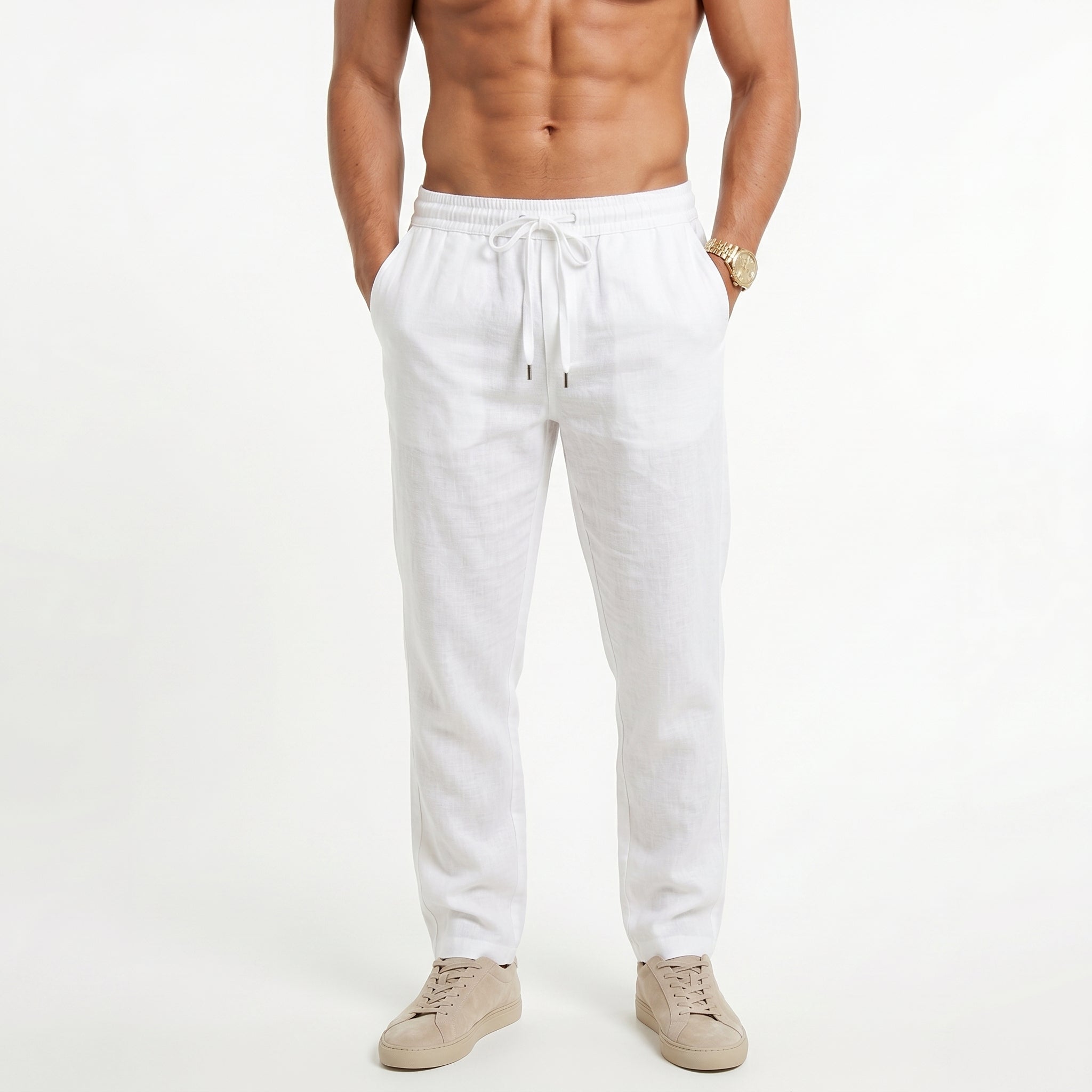 Pantalones de Lino transpirables