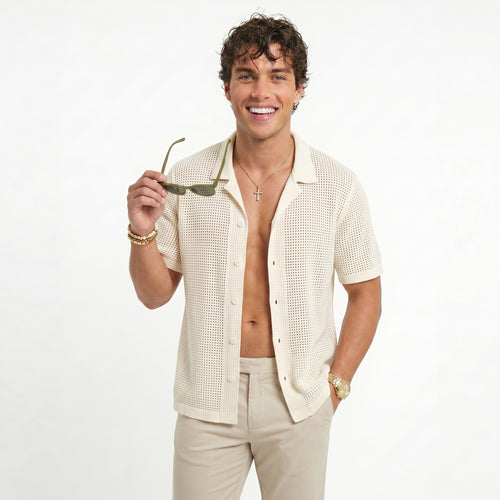Camisa Playera Slim Fit - Estilo veraniego