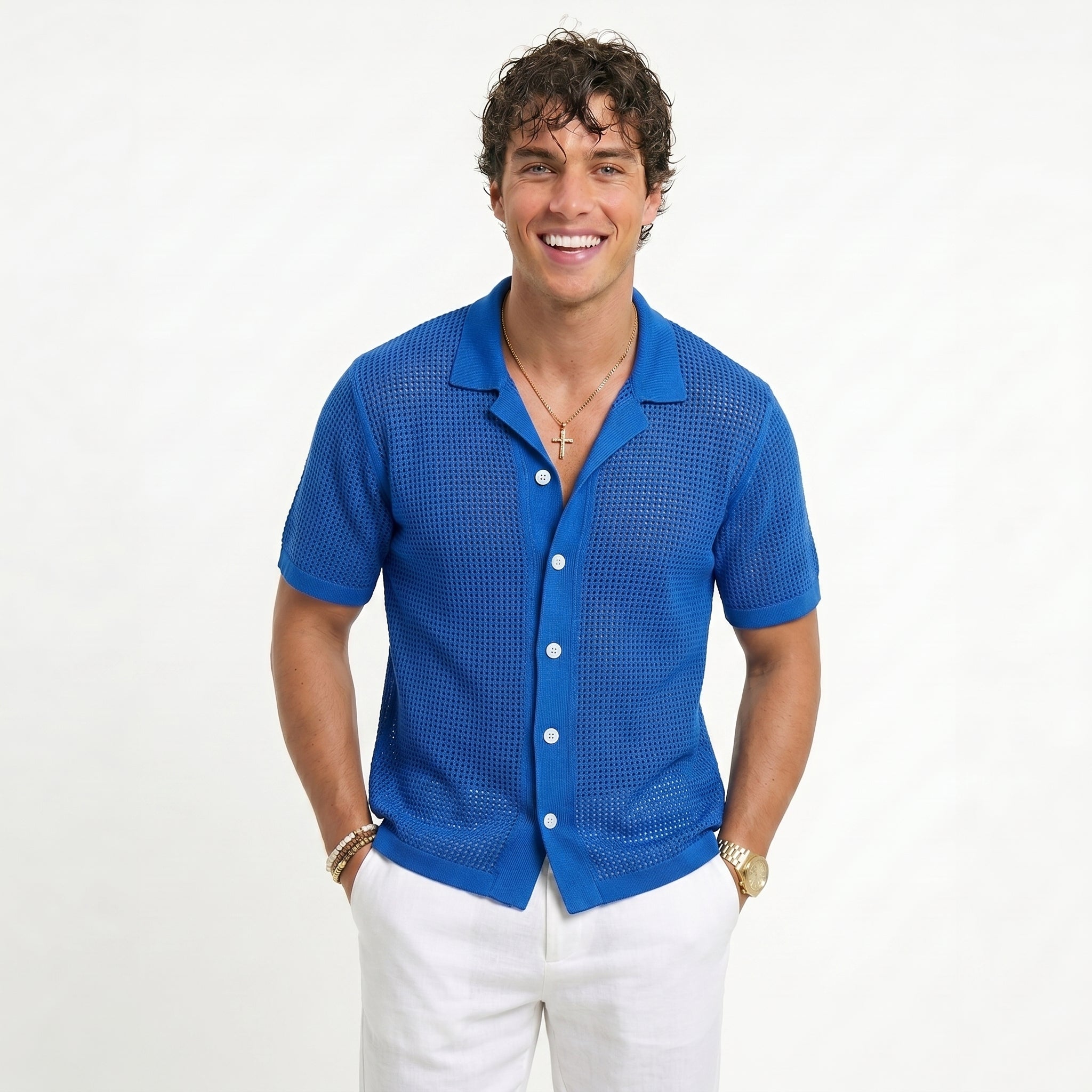 Camisa Playera Slim Fit - Estilo veraniego