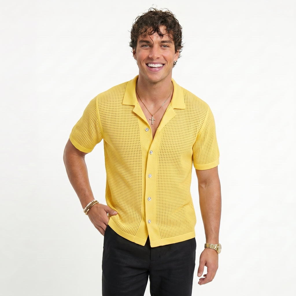 Camisa Playera Slim Fit - Estilo veraniego